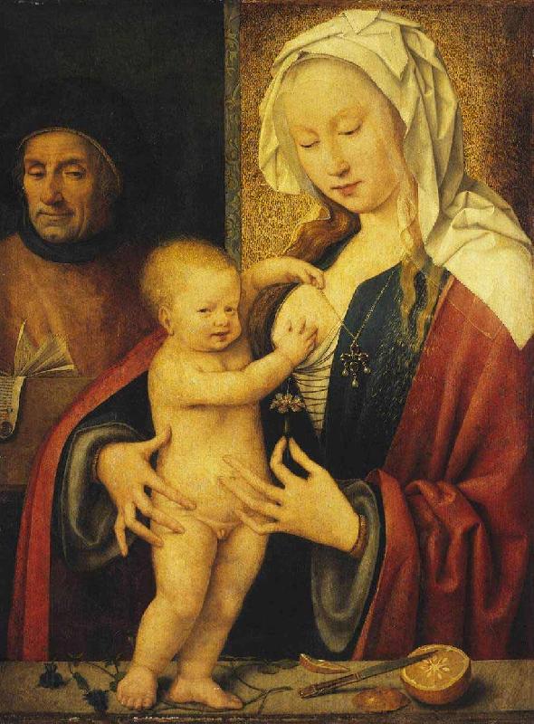 Joos van cleve The Holy Family Norge oil painting art